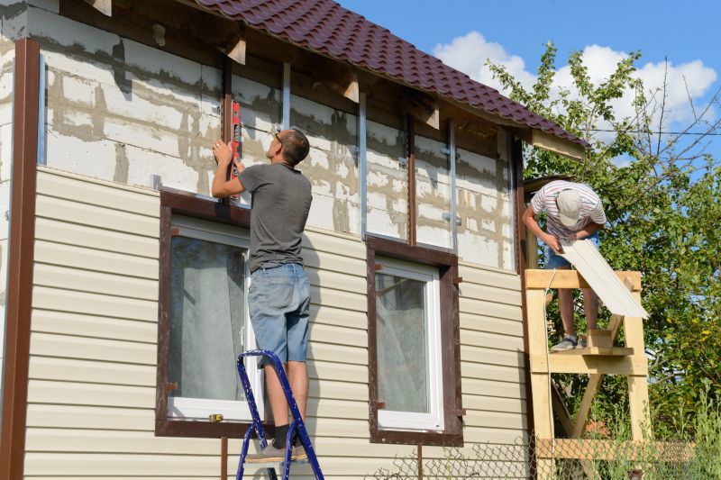 Professional Siding Repair in Action